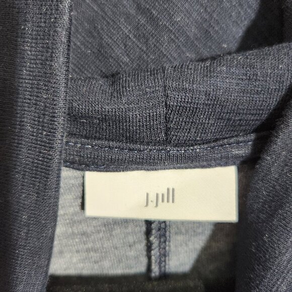 J Jill Pullover Sweater Womens Extra Large Blue Cowl Neck Long Sleeve Relaxed - Picture 2 of 9